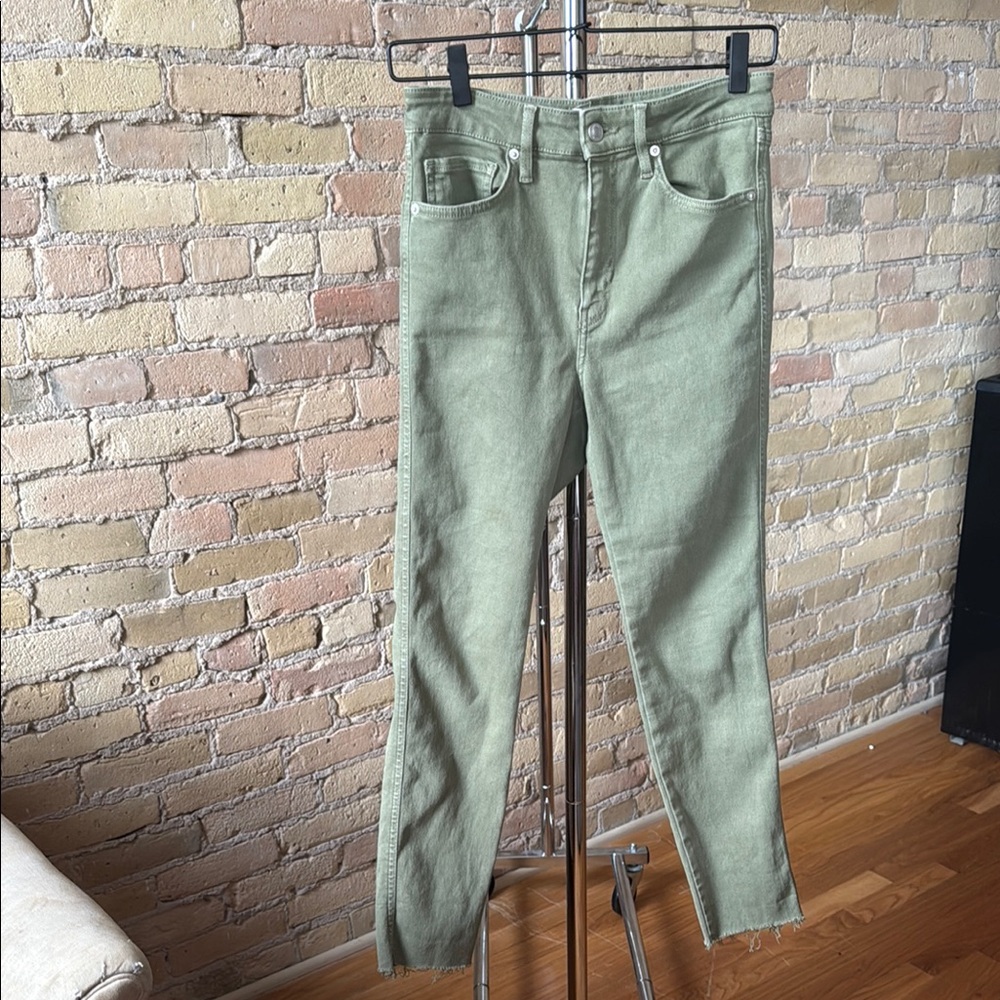We The Free Green skinny jeans